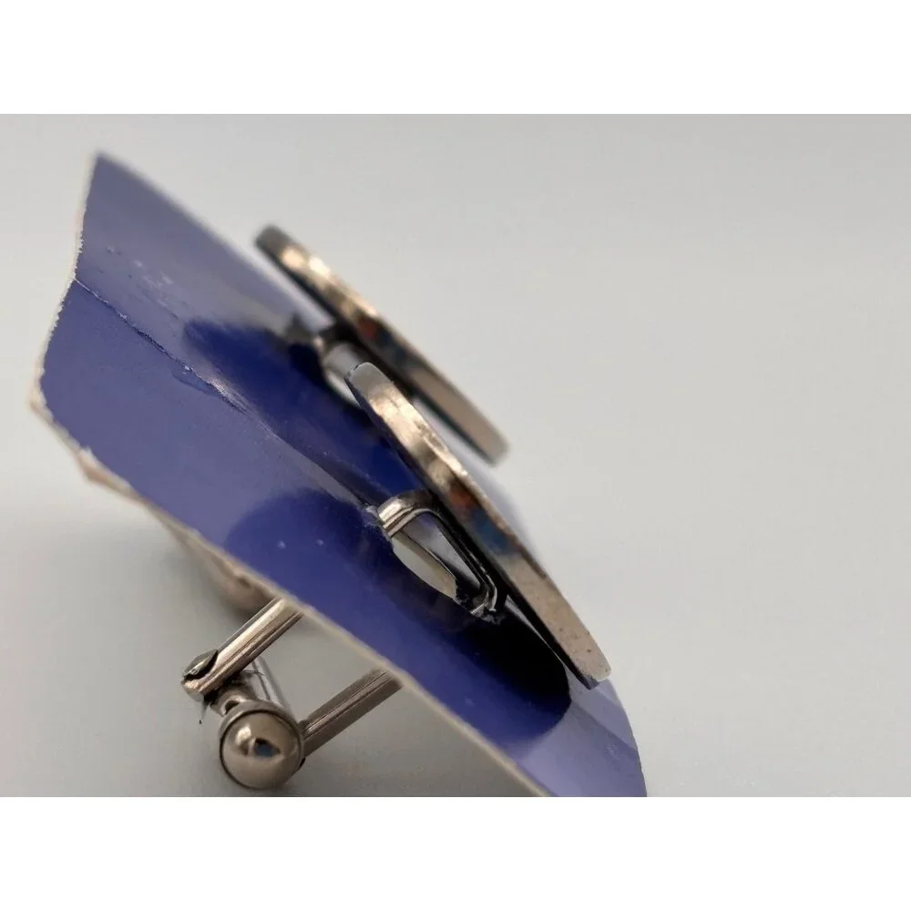 Vintage Silver Metal Bull Cufflinks With Detailed Design Bull market Taurus